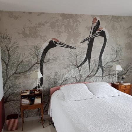 Pose de papier panoramique dans un appartement neuf des Hauts de Seine