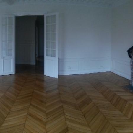 Vitrification Parquet en Pointe de Hongrie d'un appartement parisien